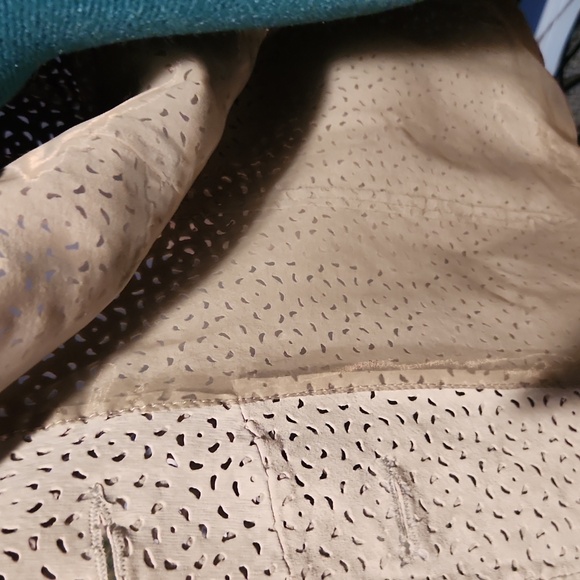 Light gray, suede jacket 3/4 sleeve - Picture 4 of 11